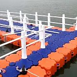 水上延伸自浮式塑料浮臺浮箱 園林擴建改造浮橋浮筒;