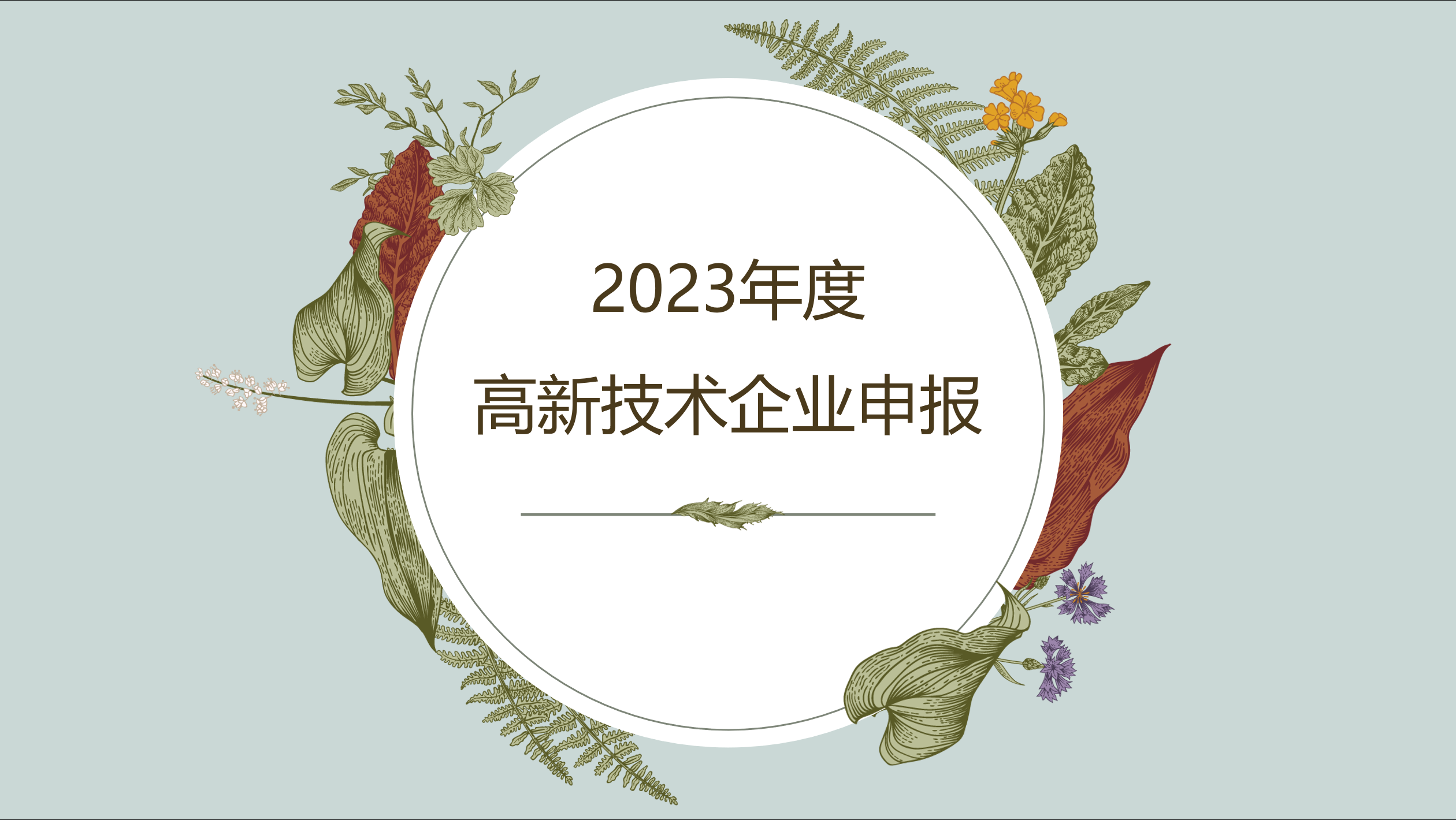 山东2023年高新技术企业申报