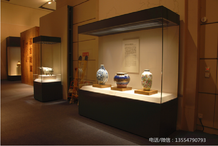 杭州瓷文化博物馆馆展柜订制 瓷器陈列柜制作厂家