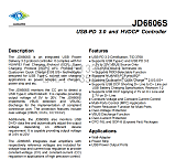 JD6606S USB-PD 3.0和HVDCP控制器