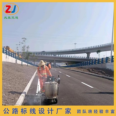 重庆巴南公路划线 山区路 生活小区反光型标线施工