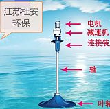 排泥综合池双曲面搅拌机 SQJB-1500 传动轴304不锈钢;