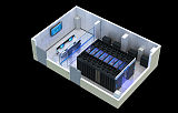 贵阳UPS电池室效果图制作_LED拼接屏_机房效果图设计