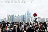 上海外滩景观不锈钢玫瑰花雕塑;