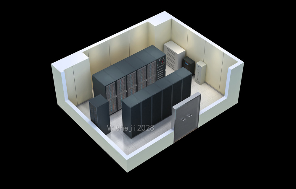 南昌机房设计|施耐德|华为微模块|图腾|英威腾机房效果图制作