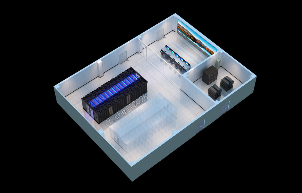 宁波档案室效果图设计|机房监控室|多功能厅效果图制作