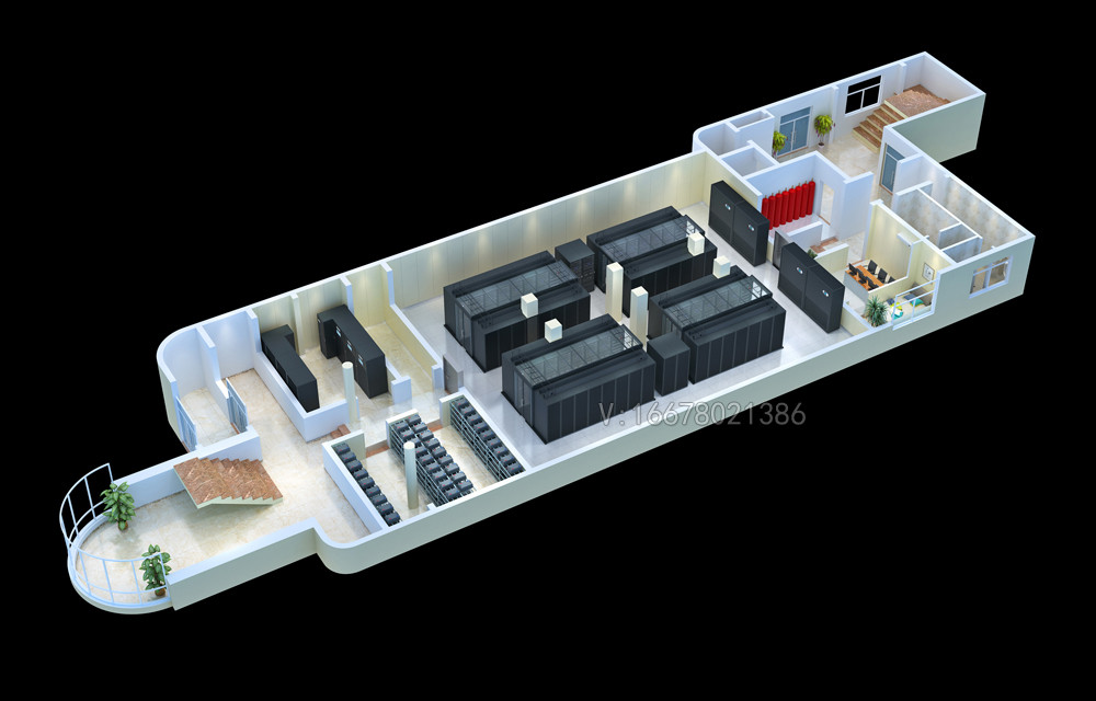 泉州3D户型效果图制作|数据机房|应急指挥中心效果图设计
