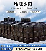 邯郸抗浮地埋箱泵一体化泵站 热镀锌钢板装配式消防水箱;