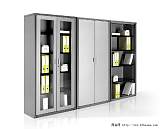 专业定制玻璃门双开门钢制文件柜高品质钢柜;