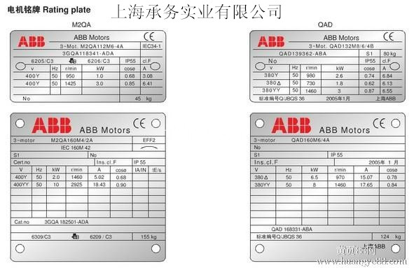 ABB高温环境烟道电动机|ABB电机M2SV烟
