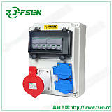 16A防雨插座明裝塑料接線盒工業插座箱;