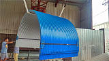 生產彩鋼防雨罩、加工定做防雨罩 弧形瓦;