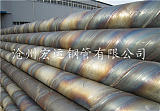 沧州钢管厂供应泵站提水用部标5037螺旋焊接钢管现货;