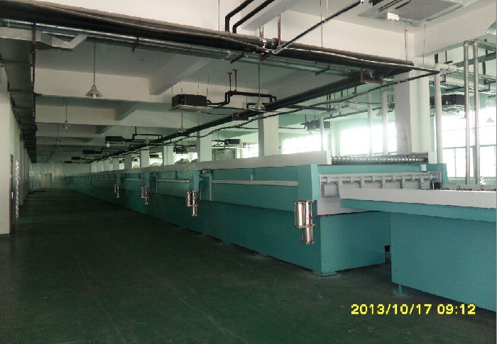 Production line for VIP insulated panel
