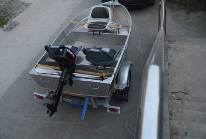 游艇摩托艇铝船艇用 拖车rib橡皮艇钓鱼挂车8.6米三轴