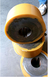 供应北京聚氨酯滚轮包胶，承载轮包胶，输送轮包胶;