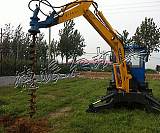挖掘机挖坑机 钩机钻孔机 履带式钻坑机生产厂家