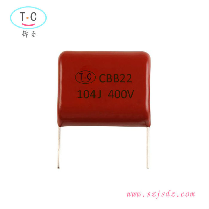 高频损耗小销售金属化聚丙烯薄膜电容器 CBB22 104J450V