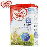 英国牛栏Cow&Gate婴儿成长奶粉3段900g 1-2岁新版包装新鲜日期;