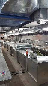 饭堂商用厨房设备、烟罩烟管、地下室通风管道、空调管道、;