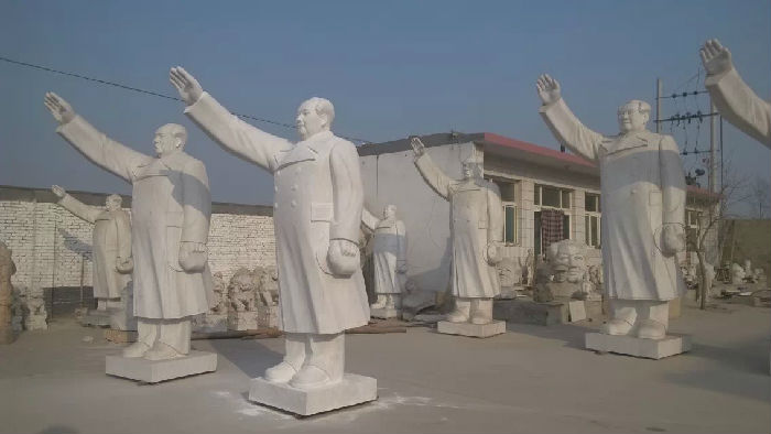 供应汉白玉名人雕像 毛主席坐雕像 毛主席挥手像