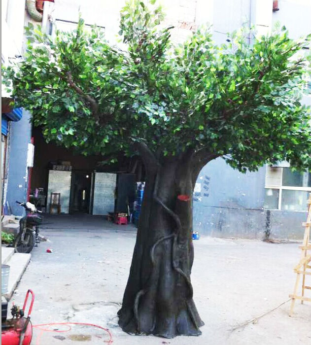 北京仿真榕树定做包柱子仿真树现场施工