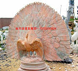 供应各种天然石雕孔雀雕塑厂家;