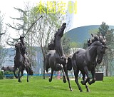 上海制作玻璃钢骏马雕塑 玻璃钢仿真动物雕塑 专业加工