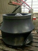 浆液泵磨损问题碳化硅修补叶轮泵壳;