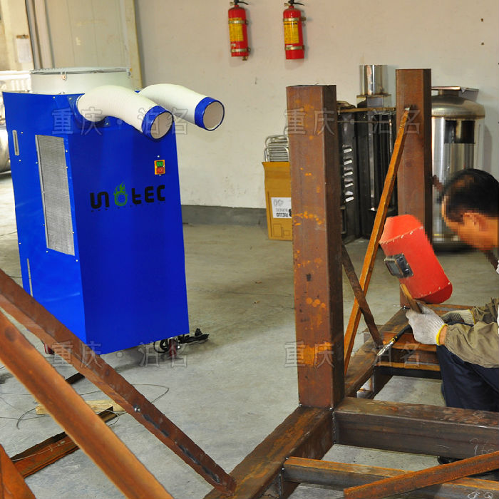 供应夏季电焊员工降温空调 重庆电焊车间专用点式冷气机 出风口任意调节