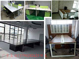 现代办公桌椅、屏风隔断、班台、文件柜、会议桌;