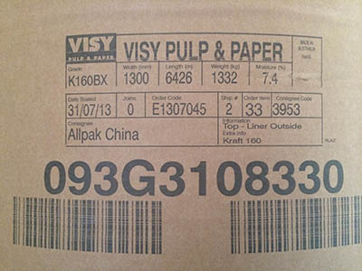 供应上海进口澳洲VISY牛卡纸 奥卡纸