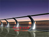 加强型桥梁S型立柱 景观艺术护栏;