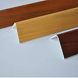 供应PVC异型材 装饰护角收口修边阳角线木纹墙角防撞护角条