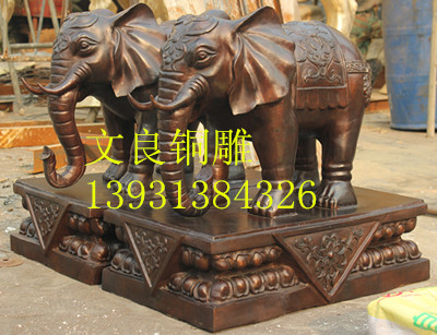 厂家直销铜大象雕塑制造