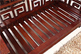北京木言木语实木家具，608中式组合沙发外观靓丽油漆细腻;