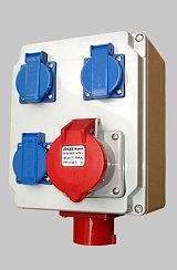 检修电源箱 移动工业防水插座箱 成套插座箱;
