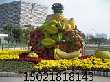 供应定制山东雕塑厂玻璃钢彩绘水果雕塑 户外游乐园 展会布景雕塑