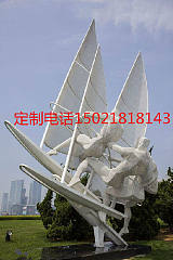 湖南雕塑厂定制园林景观人物雕塑 运动抽象艺术雕塑;