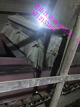 水泥厂皮带或斜拉链刮灰钢丝条刷 皮带密封刮灰钢刷;