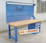 北京格诺实木重型工作台榉木钳工工作桌;