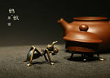 熱銷新款螞蟻蓋置純銅蓋托鐵壺茶寵 壺蓋架創意茶具配件新款批發;