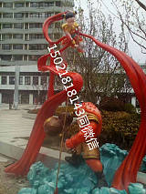 上海哪吒闹海雕塑 动漫主题卡通人物雕塑室内商业装饰摆件;
