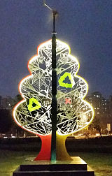 上海供應塑景不銹鋼鏤空雕塑 城市景觀燈光雕塑廠家訂做;