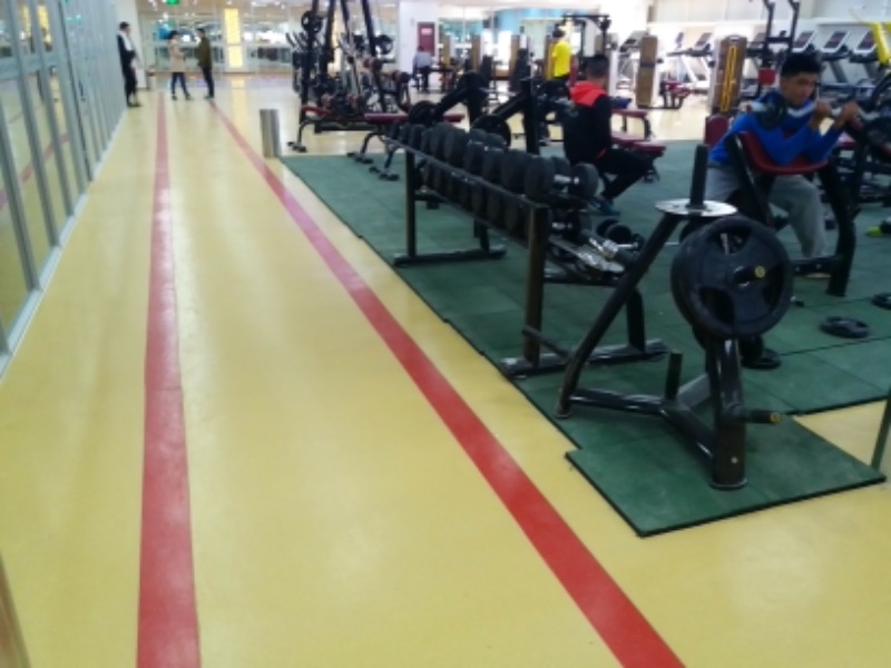 青岛健身房PVC塑胶地板